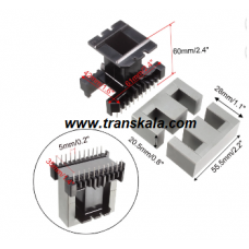 ابعاد قرقره و هسته سایز EE55